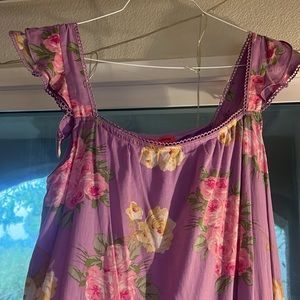 Summer purple flower dress